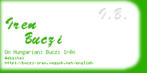 iren buczi business card